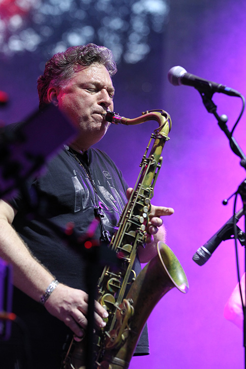 saxaphone player on stage